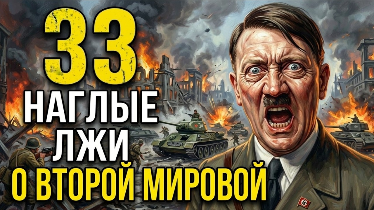 33 ЛЖИ О ВТОРОЙ МИРОВОЙ, Которые ДЕСЯТИЛЕТИЯМИ Выдавали За ПРАВДУ