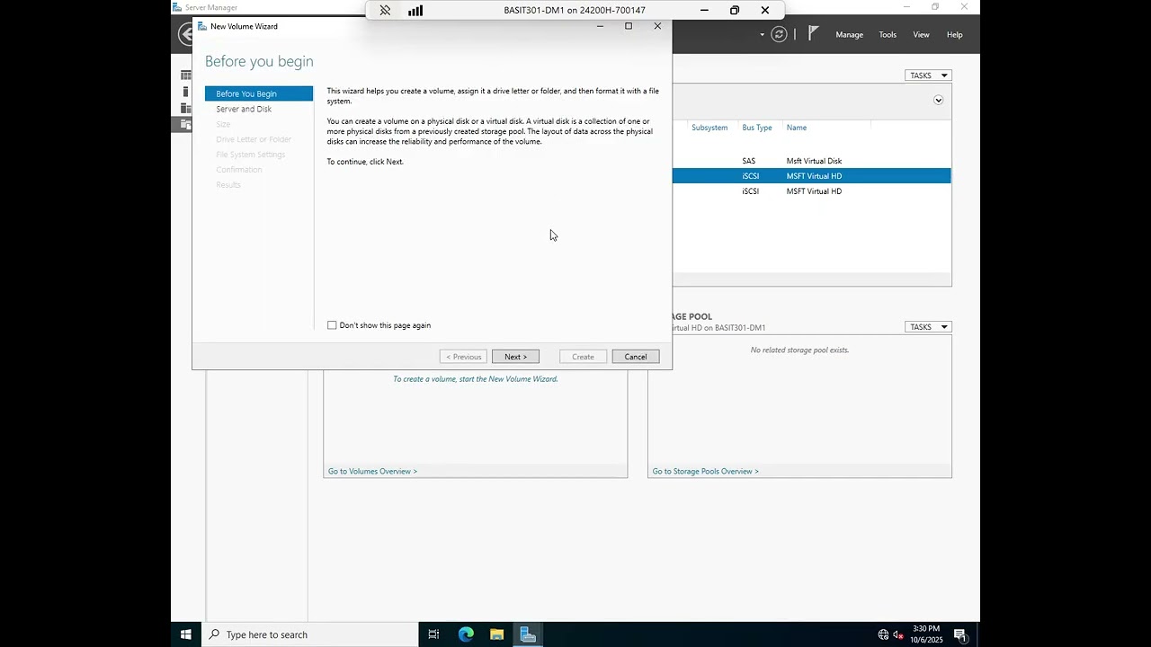 Настройка инициатора iSCSI