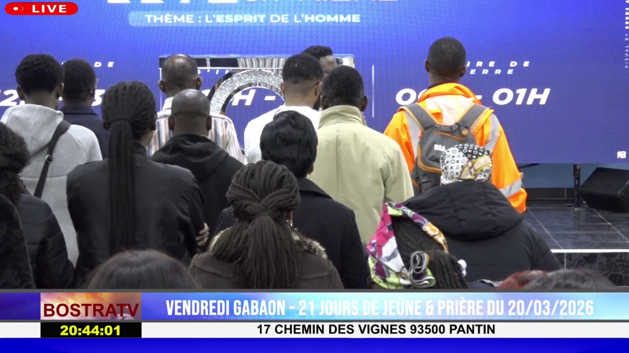 VENDREDI GABAON - 21 JOURS DE JEÛNE & PRIÈRE DU 20/03/2026