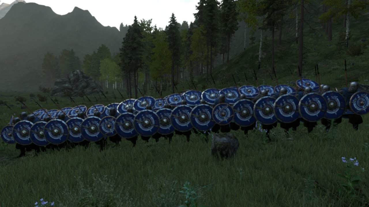 1000 ARCHERS VS 50 VIKINGS in shieldwall formation - Mount and Blade : Bannerlord