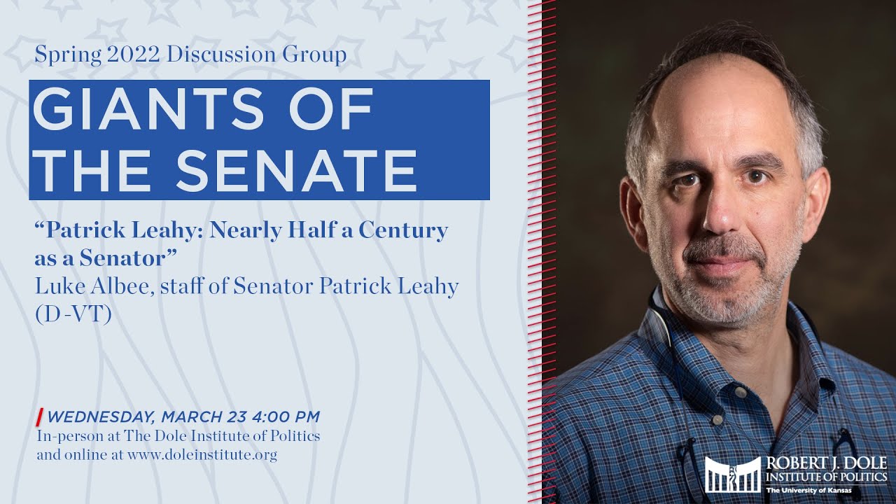Giants of the Senate: Luke Albee, staff of Senator Patrick Leahy (D-VT)