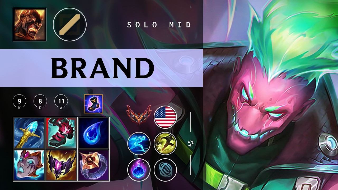 Brand Mid vs Ryze - NA Grandmaster Patch 26.04