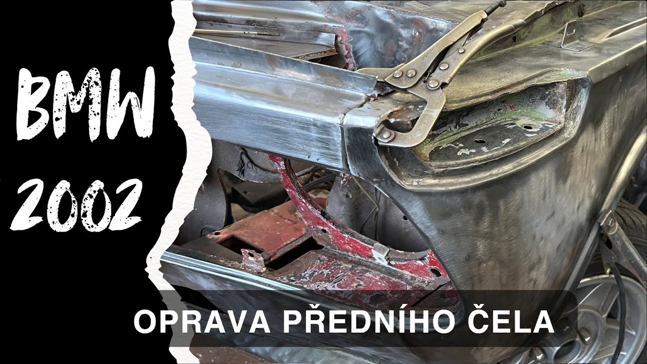 Oprava předního čela a špičky blatníku řidiče | Karosářské práce na BMW 2002 | Díl 25