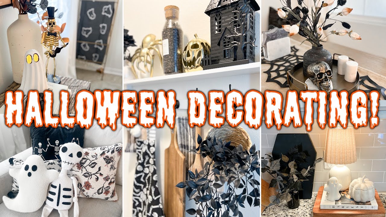 NEW HALLOWEEN DECORATING IDEAS 🎃 GET YOUR HOME READY FOR HALLOWEEN! | Fall Decor Home Styling Ideas