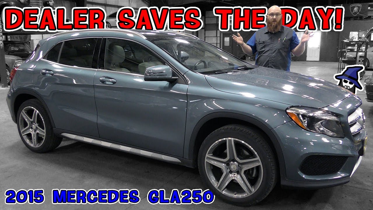 Finally! A dealer saves the day on this '15 Mercedes GLA250! The CAR WIZARD was totally shocked!