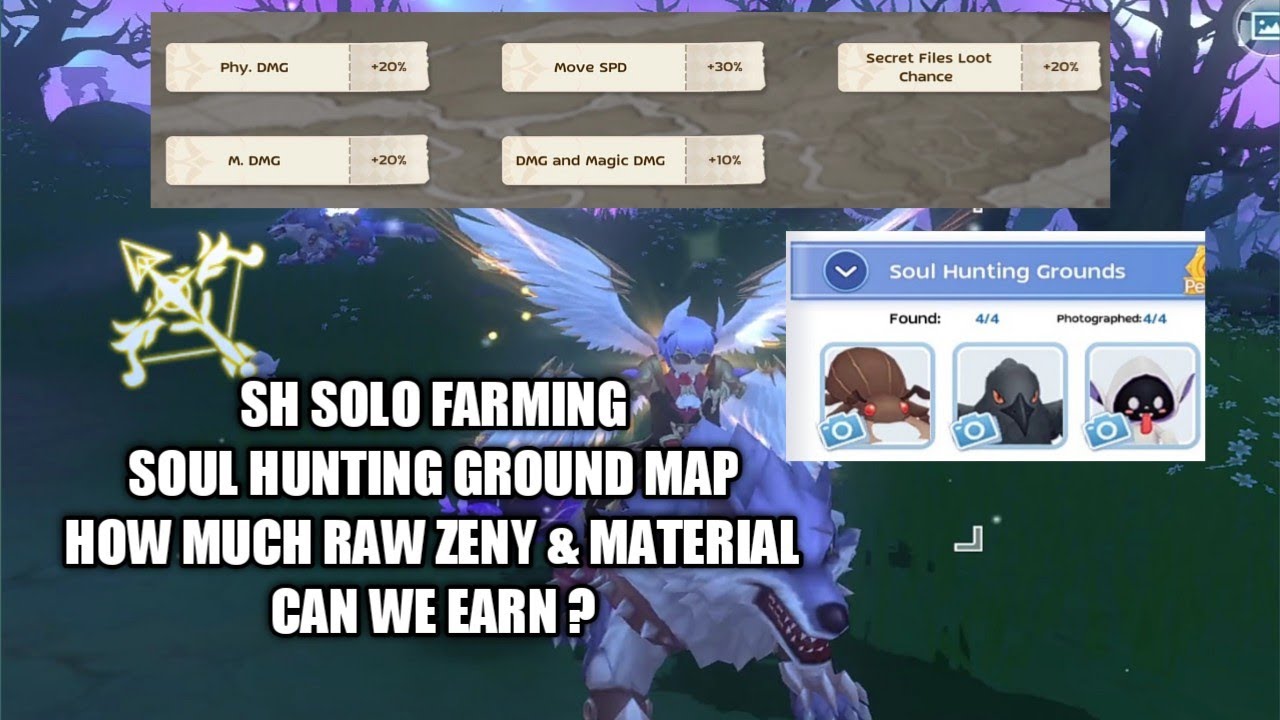 Solo SH Farming Soul Hunting Ground Map 720 CT - How Much Raw Zeny and Material ? - Ragnarok EL