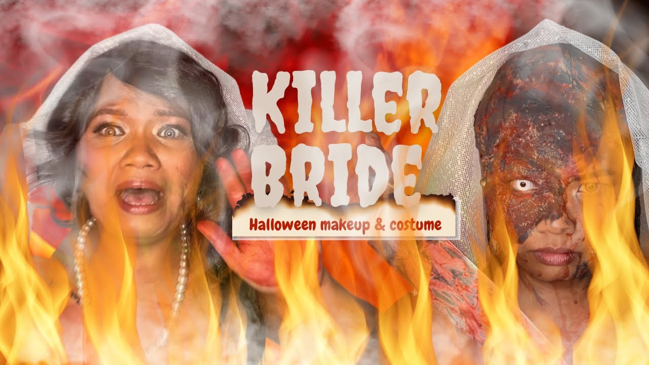 “The Killer Bride” Halloween Makeup | Maria Calvert