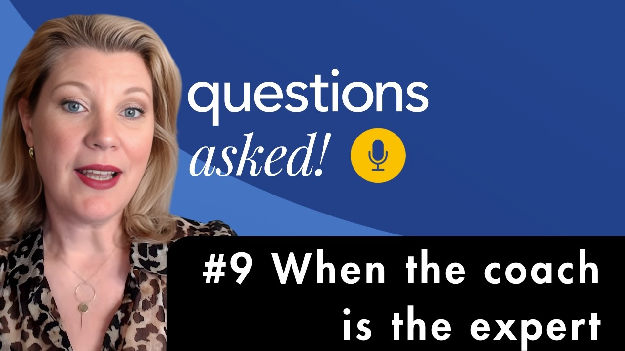 Can a coach share knowledge and how  Questions asked podcast  Natascha Speets