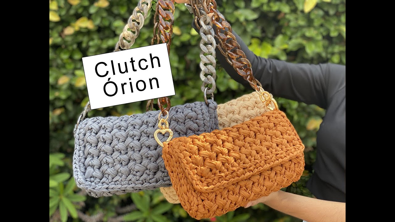 Clucth Orion em fio de malha