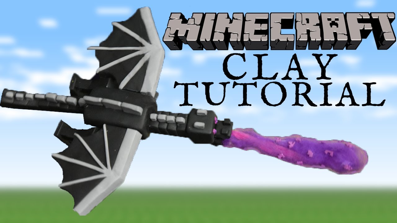 Making The Ender Dragon Boss From Minecraft Using Polymer Clay - Tutorial