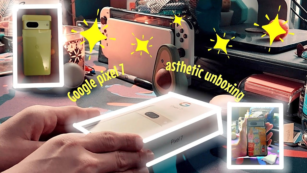 Google Pixel 7 (Lemon Grass 🍋) aesthetic unboxing 📦 ✨️ | Castify case 🤳 + aesthetic costamization 💜💛