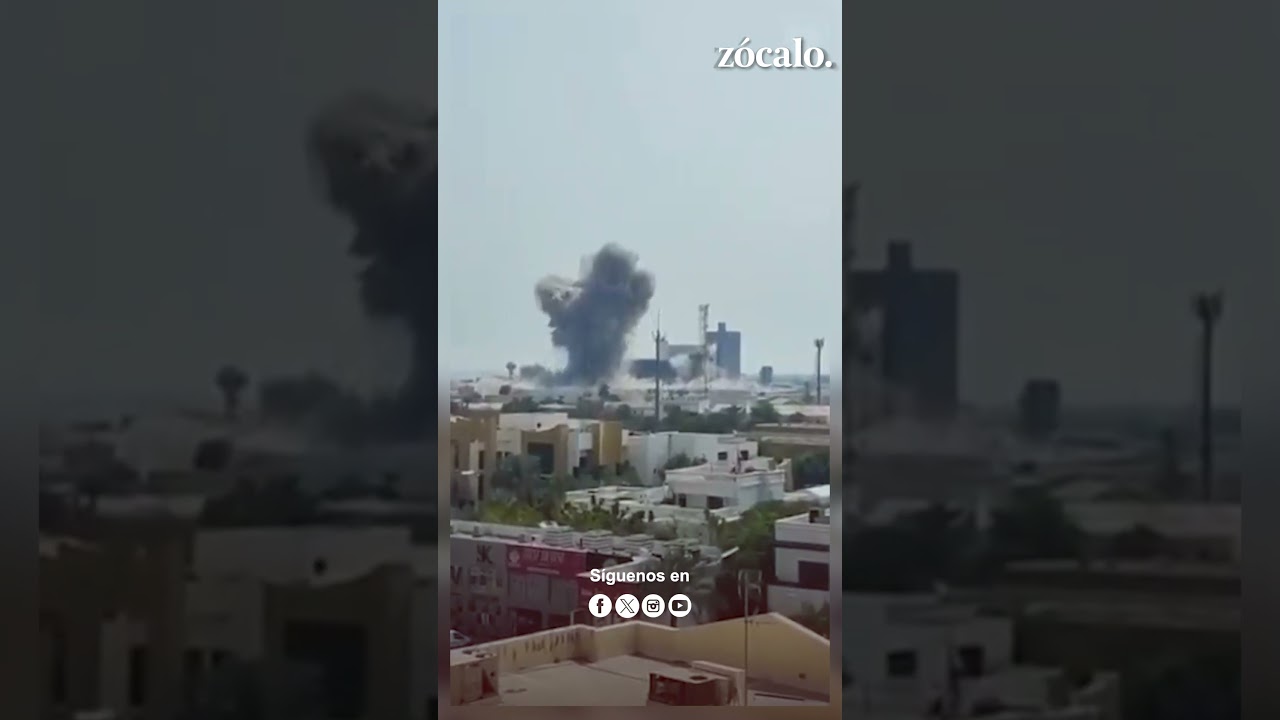 Видео, запечатлевшее точный момент иранской атаки на американскую военную базу в Бахрейне.