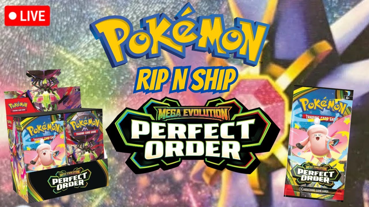 LIVE Pokemon RIP N SHIP! PERFECT ORDER RELEASE NIGHT!