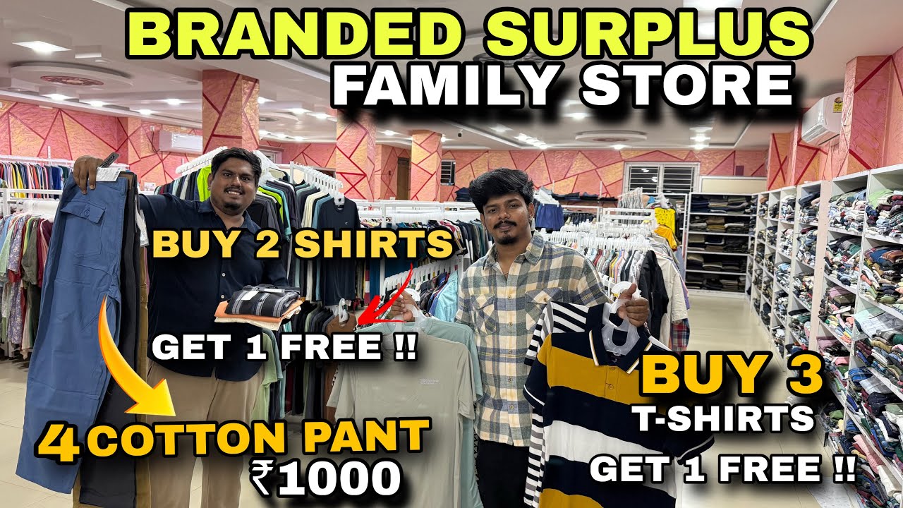 4 Pant ₹1000 💥| Branded Surplus Family Dress Shop in Chennai|🔥MSD Family Shopping