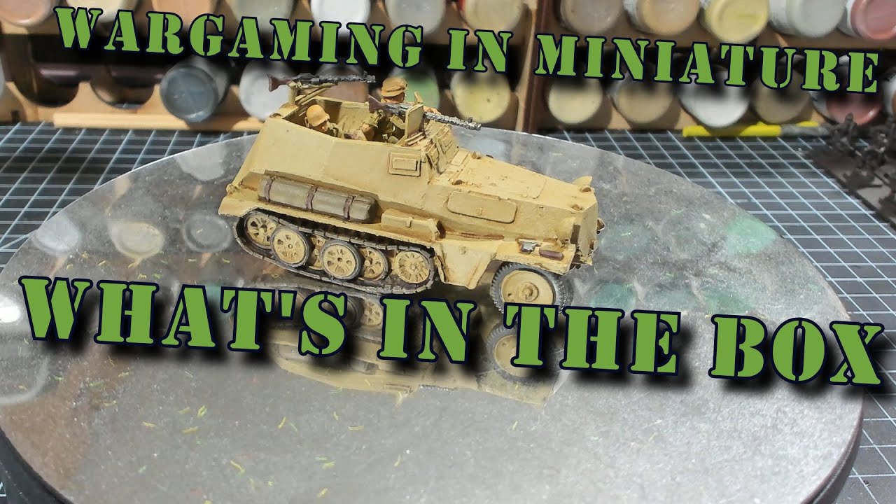🔴 What's in the Box ☺ Perry Miniatures 28mm ww2 German SdKfz 250 Halftrack (GWW6)