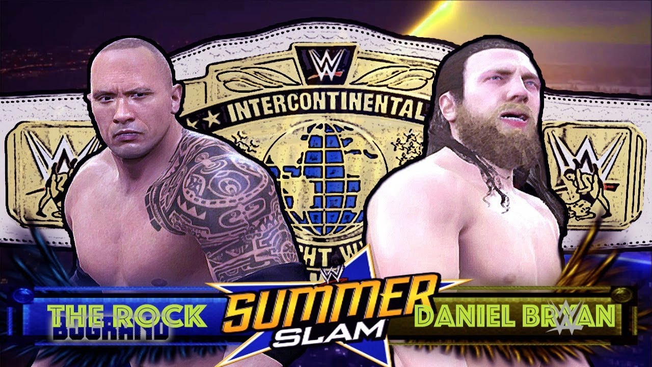 WWE 2K: The Rock vs Daniel Bryan - Summerslam (Custom Promo & Match)