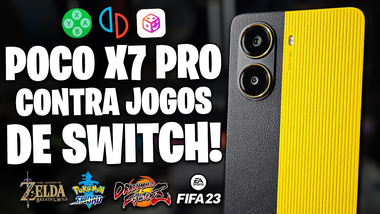 POCO X7 PRO com MEDIATEK 8400 ULTRA contra JOGOS DE SWITCH! | ME SURPREENDI COM A PERFORMANCE!