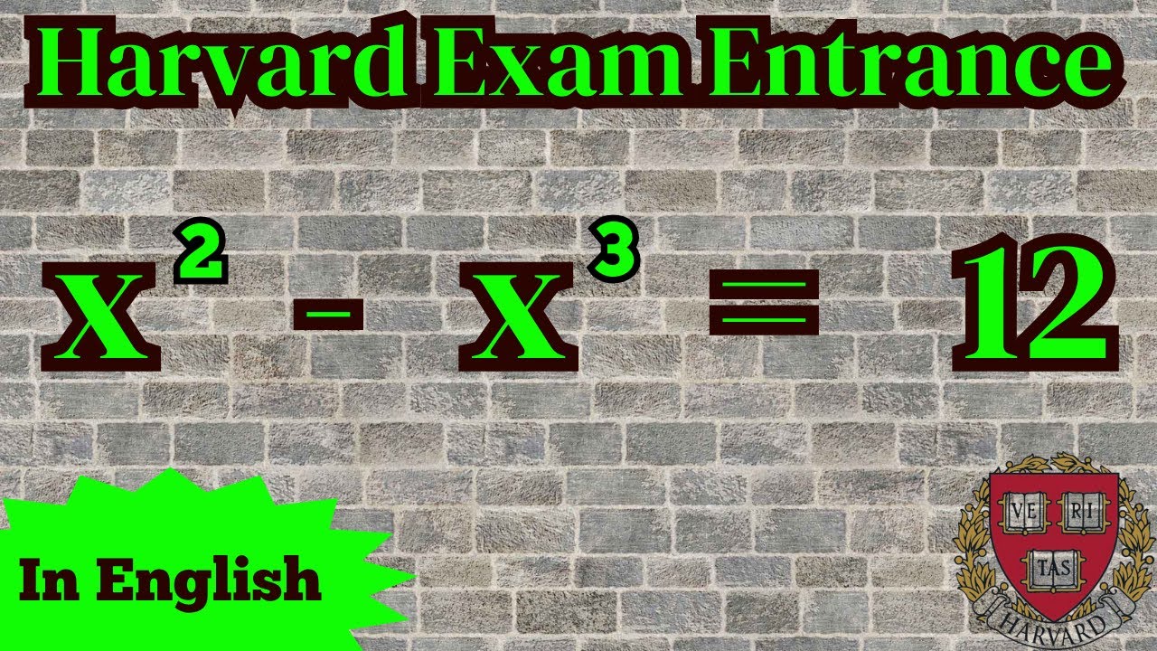 Can you Solve this Harvard entrance exam problem? In English | Justin Edwin #maths #math