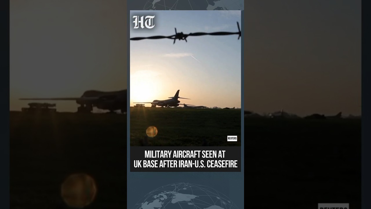 Military Aircraft Seen At RAF Fairford After US-Iran Ceasefire Deal | #shorts
