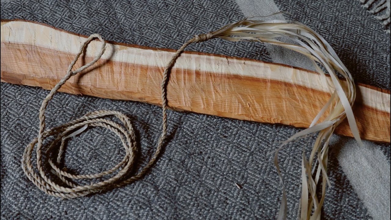 Making a Bowstring out of Linden Bast | Anglo-Saxon Bushcraft Cordage