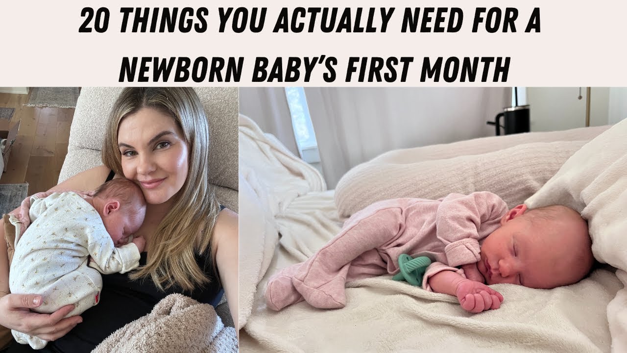 20 Things You ACTUALLY Need for a Newborn Baby | Minimal Baby Essentials Checklist