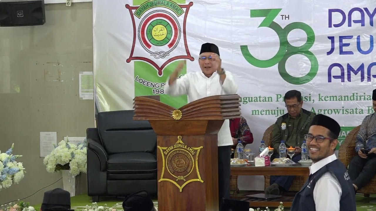 Sambutan Ketua Umum Yayasan, H. T. Umar Laksamana, SE, MBA Dalam Rangka HUT Dayah Jeumala Amal ke 38