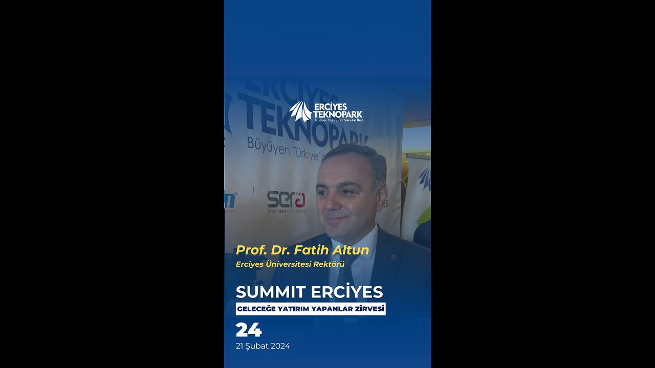 Prof. Dr. Fatih ALTUN - Erciyes &Uuml;niv. Rekt&ouml;r&uuml;