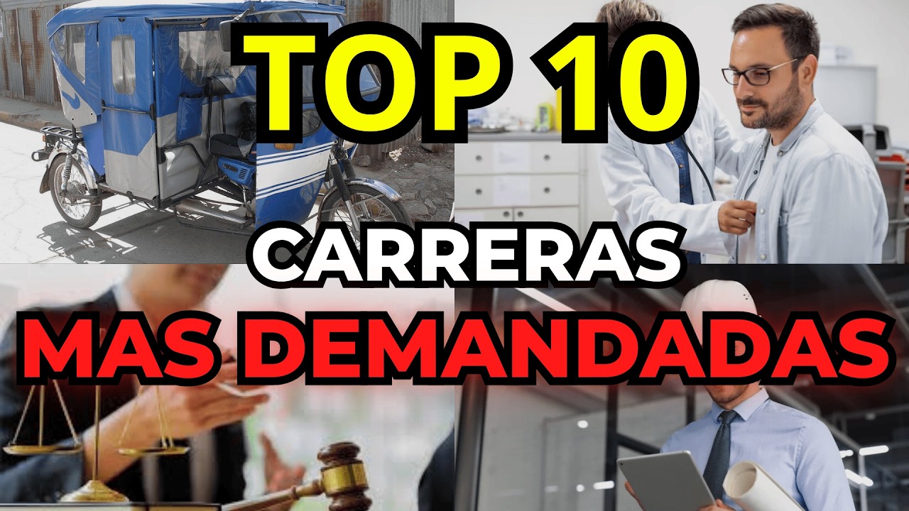 ESTUDIA ESTO PARA NO SER DESEMPLEADO || TOP 10 CARRERAS MAS DEMANDADAS