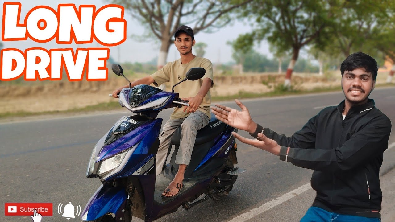 Abhishek ke sath Long Drive 🥰 With Scooty 