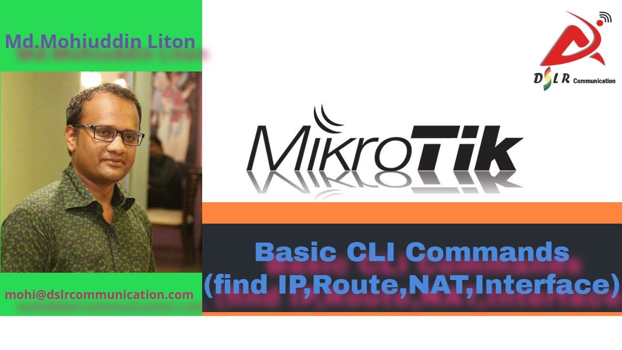 Basic Mikrotik CLI Commands(find IP,Route,NAT,Interface)
