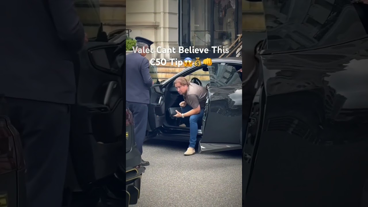 Billionaires Tips 500&euro; in Monaco [p:2]#shorts #monacolifestyle