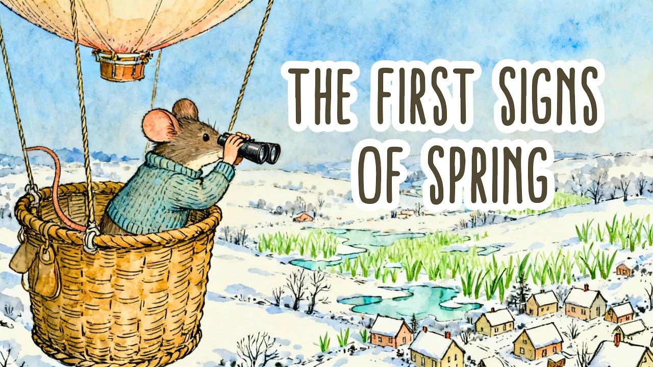The First Signs of Spring 🌱 Winter Fades in the Quiet Village | Gentle Storybook Folk Music
