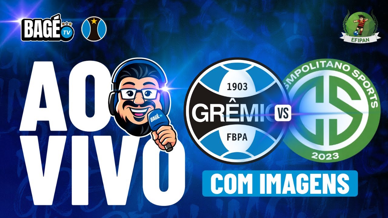 AO VIVO COM IMAGENS | GRÊMIO X COSMOPOLITANO | EFIPAN 2026 — 5ª RODADA