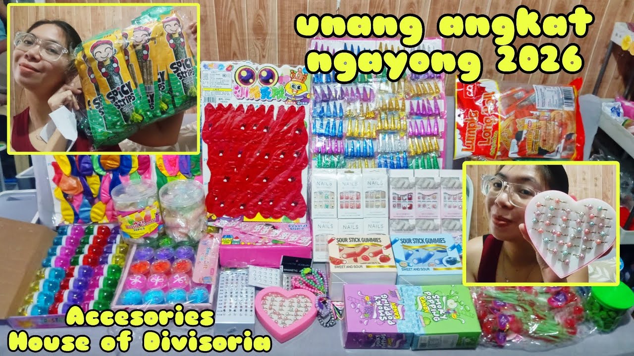 Para sa unang buwan|nag angkat ng kunti para dagdag display|accesories, slime, candies, etc.