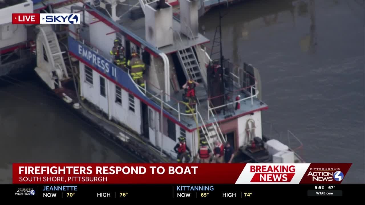 Tugboat reportedly catches fire near Gateway Clipper dock in Pittsburgh