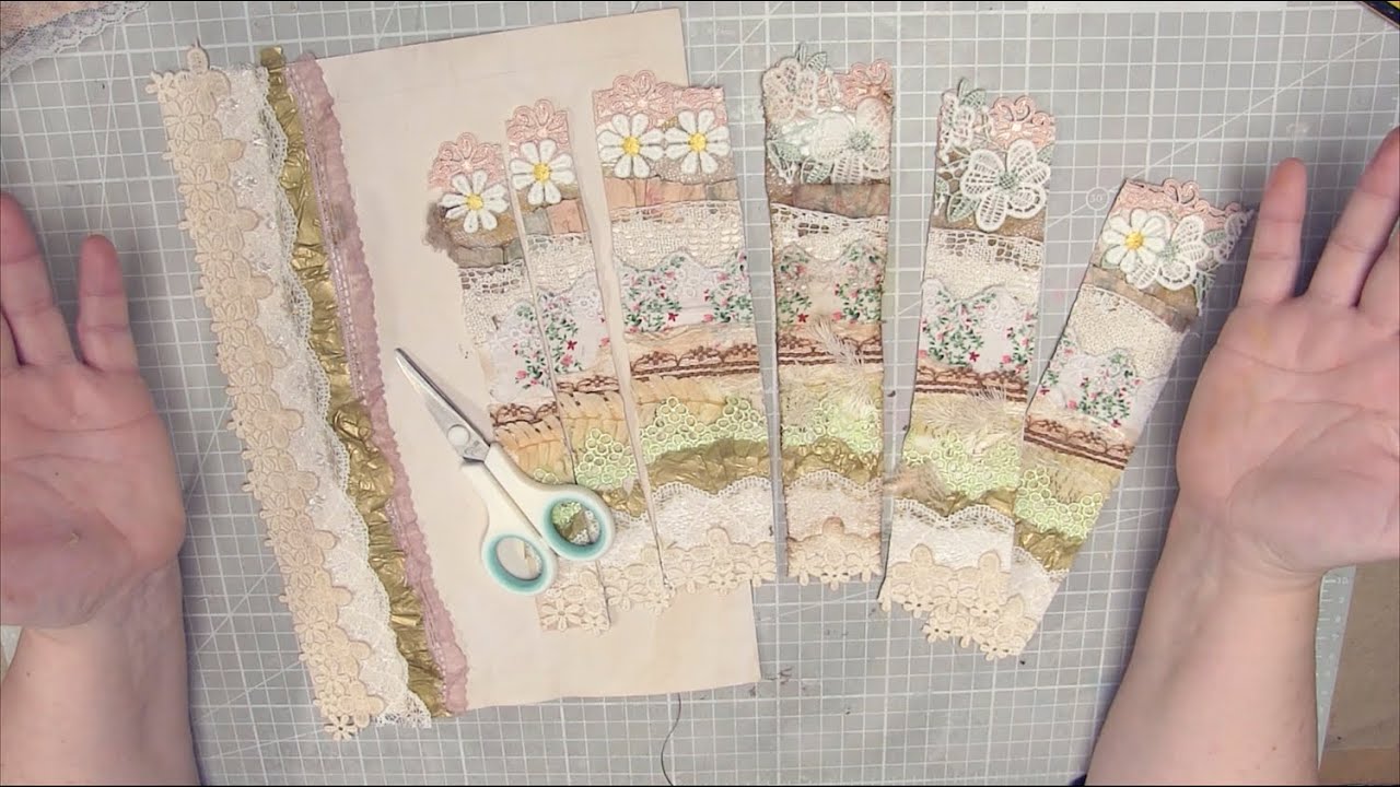 JunkJournal Spitzenbänder ohne Nähen Tutorial