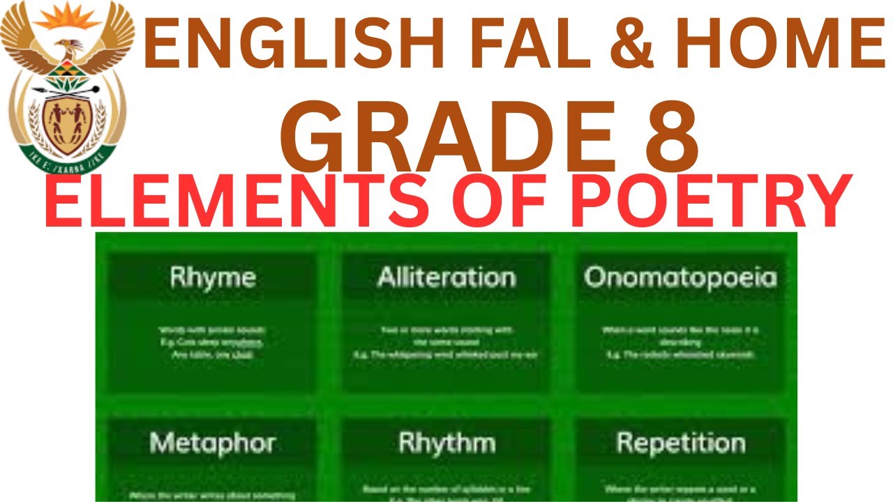 English Fal & HL Grade 8 Elements of poetry Term 3