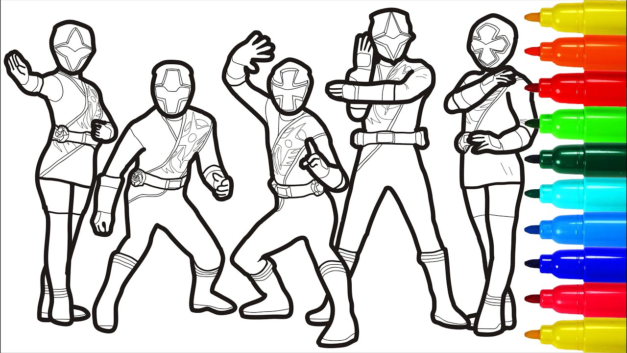 Power Rangers Samurai Retaliatory Strike Coloring Pages