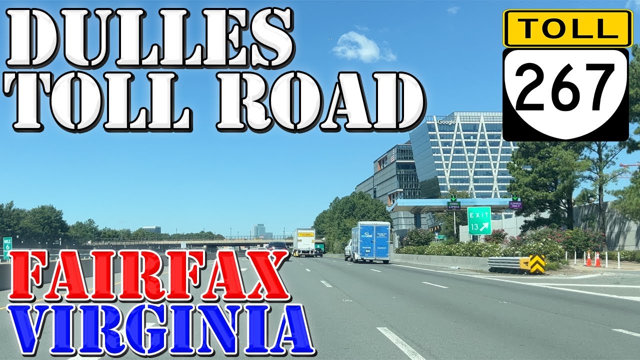 VA 267 West - Dulles TOLL Road - Dulles Greenway - Fairfax - Virginia - 4K Highway Drive