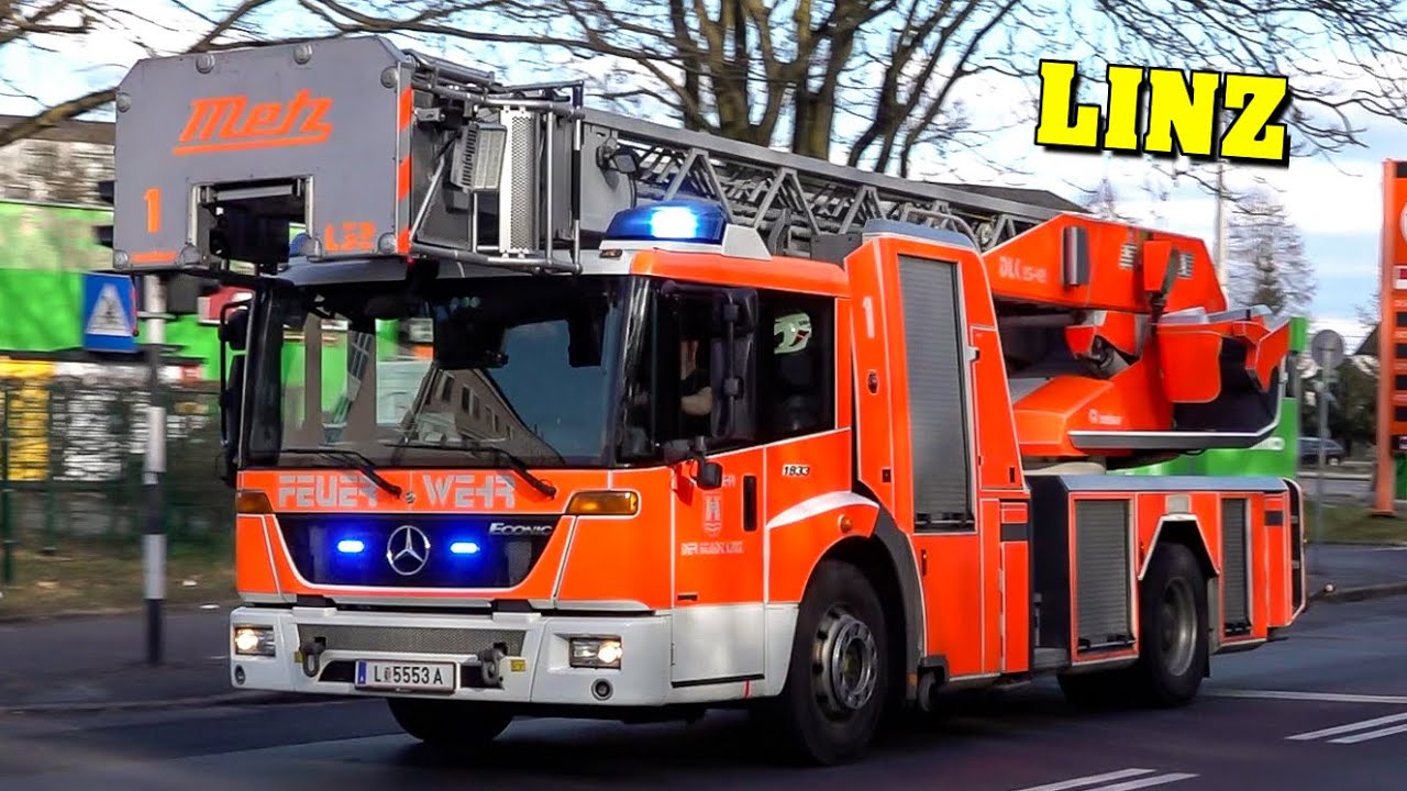 [ALARMIERUNG] - Feuerwehr LINZ | Beide Feuerwachen rücken aus: Löschzug Hauptwache & RLF FW Nord!