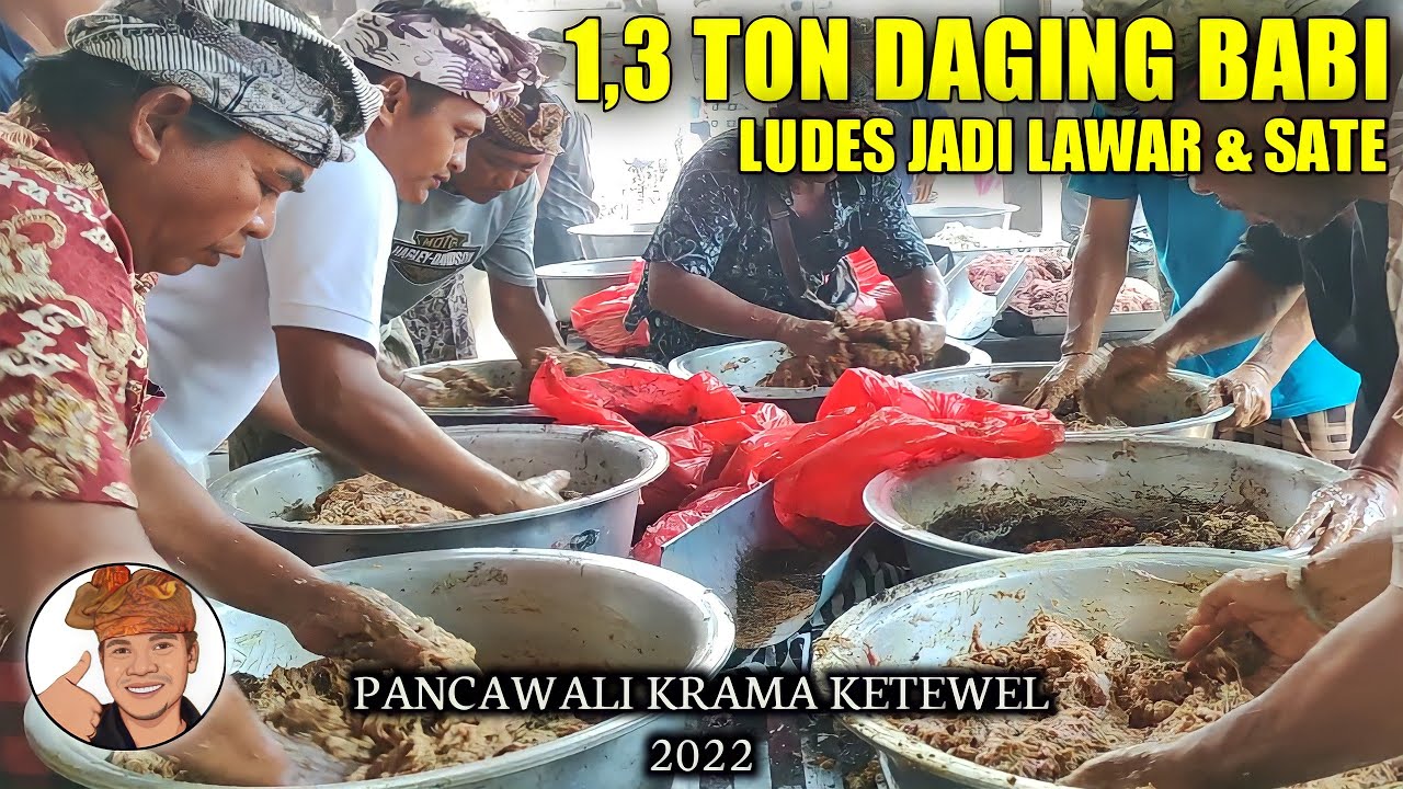 LAWAR BABI PLEK GANAS (PANCA WALI KRAMA DI PURA PAYOGAN AGUNG KETEWEL) - 1,3 TON DAGING BABI LUDES