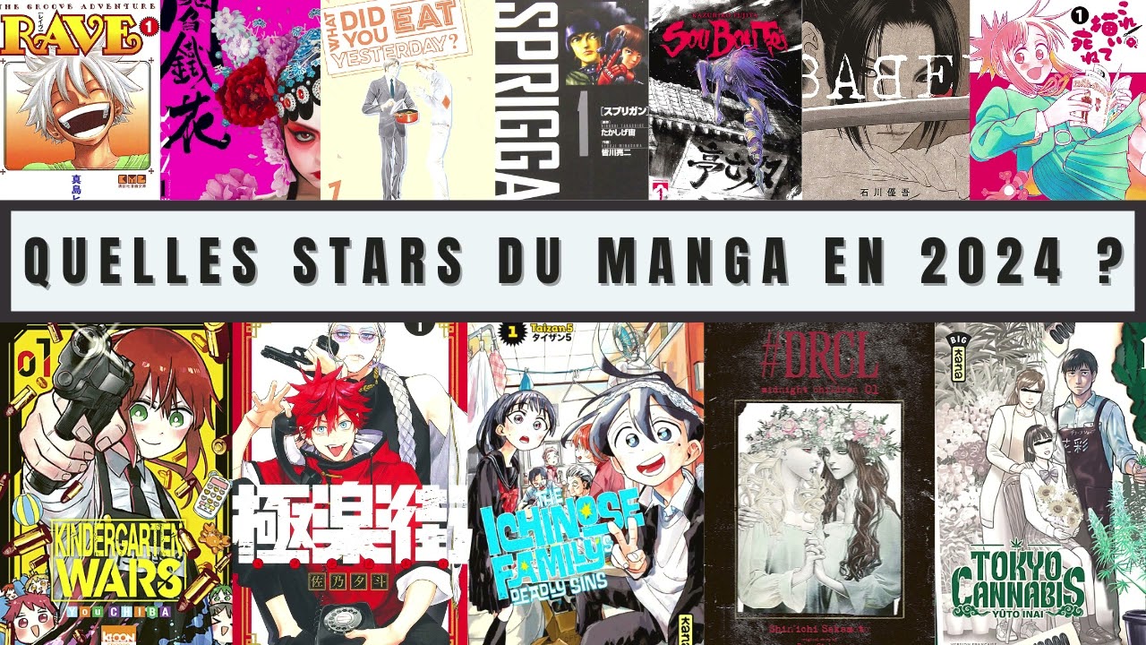 Quelles stars du manga en 2024 ? - La 5e de Couv' - 
