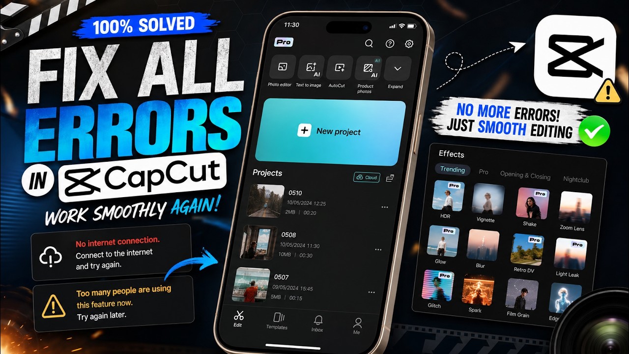 CapCut 19.0.0 New Update No Internet Problem Fix | Full Working 2026 |Capcut No Internet Problem Fix