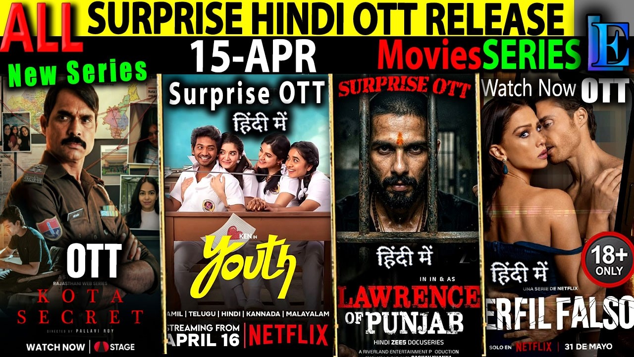 SURPRISE New Hindi OTT Release Today 15-APR l KotaSecret-Youth-Toaster-Sambhavam-MoviesSeries