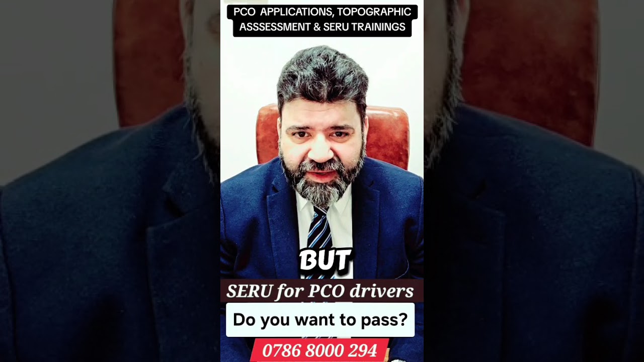 Looking to build a career as a PCO driver? Watch the full video to know about SERU training.