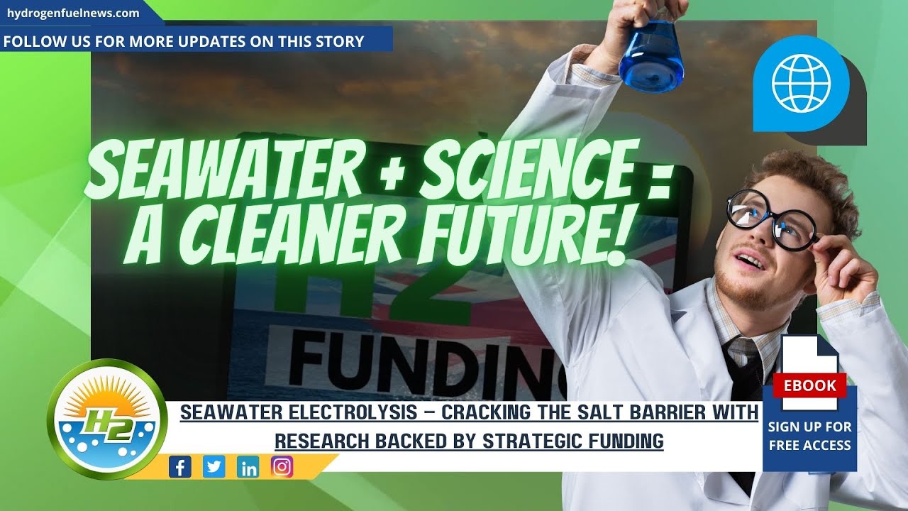 Hydrogen News Revolutionizing Hydrogen Production&mdash;One Drop of Seawater at a Time!