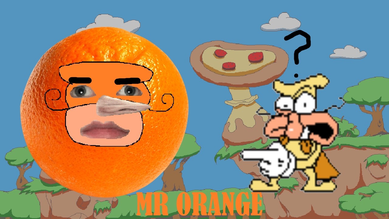 Pizza Tower but I'm an Orange! (Mr Orange Mod)