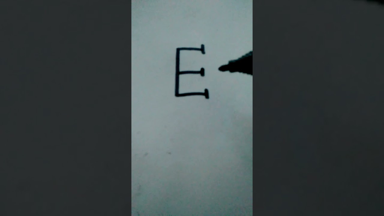 how to write alphabet E ? elephant 🐘 #learn