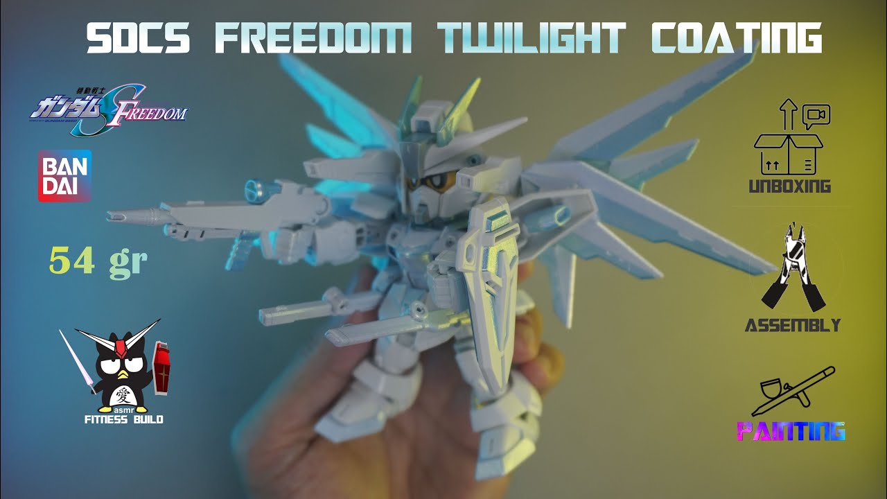 Покрытие SDCS Freedom Gundam Twilight | Не MGEX | ASMR-сборка | Фитнес-сборка | Bandai