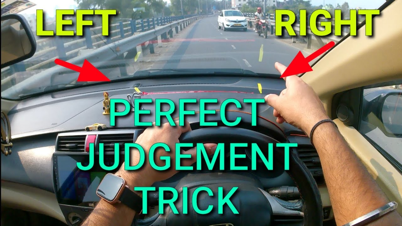 Left side judgement explanation in car| Right side perfect judgement trick|@Rahul Arora Vlogs